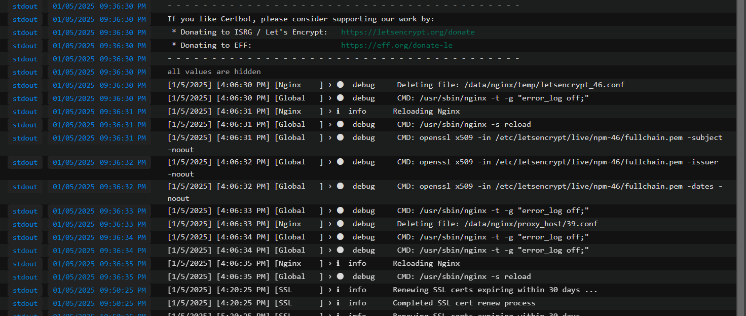 Certs-path-from-logs